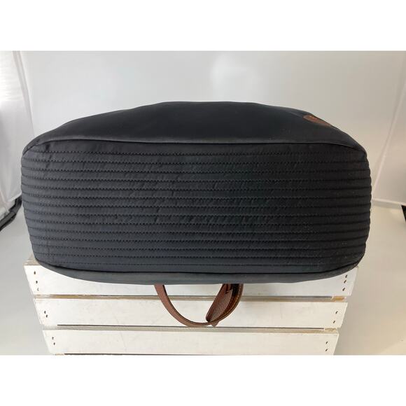 DOONEY & BOURKE BLACK NYLON BROWN LEATHER SHOULDER BAG ASIS - Picture 8 of 16